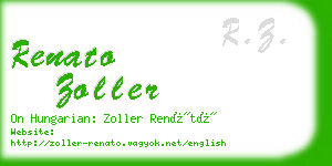 renato zoller business card